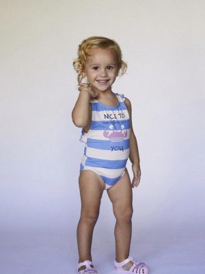 Bañador niña cangrejo