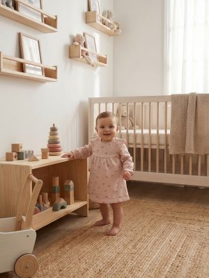 Vestido rosa florecitas