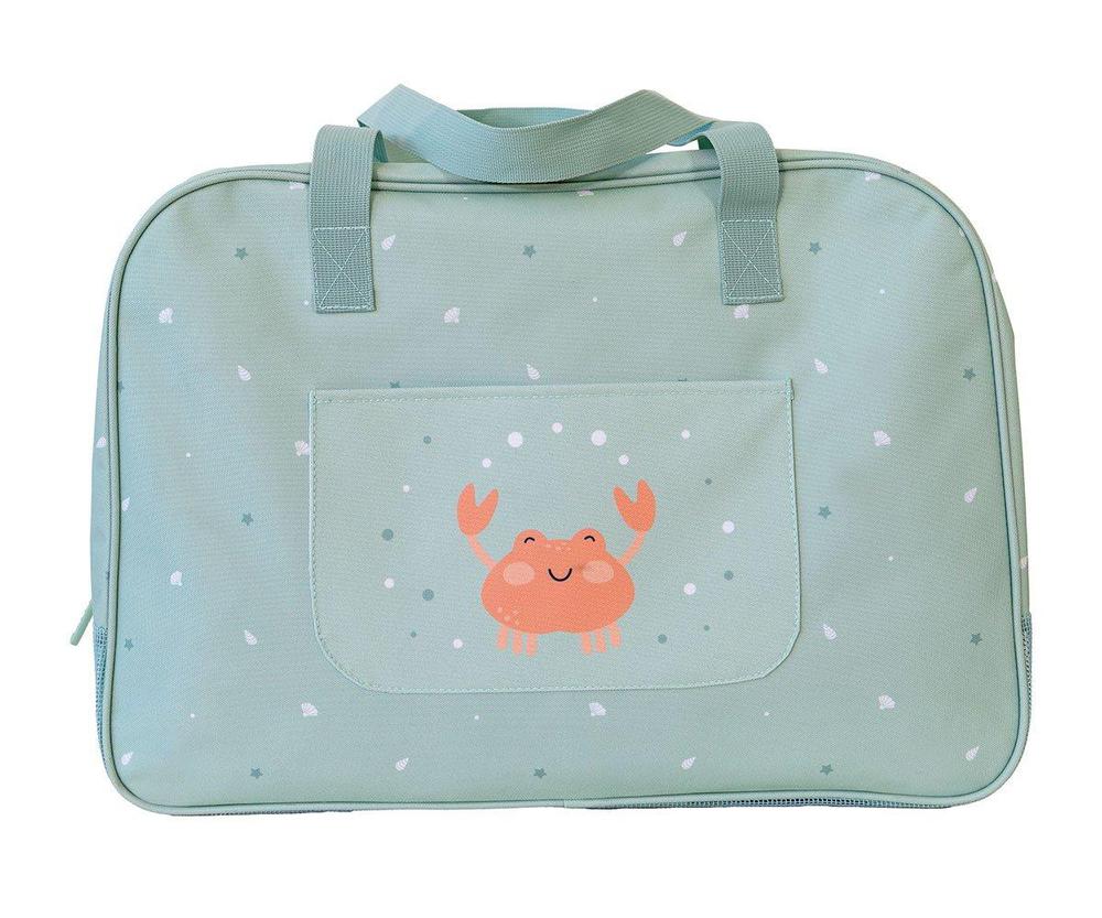 Bolso de Playa con Rejilla Crab Sage Personalizabl