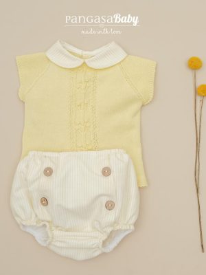 Conjunto ranita rayas 