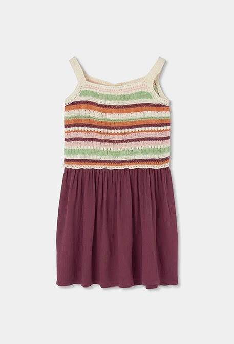 Vestido tricotosa combinado - Imagen 3